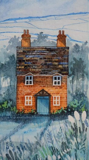 1.9K views · 96 reactions | 'Owl Cottage' Prints and original available now! | Kate Brazier - Artist | Facebook