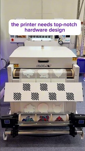 Effortless Printing! 🔥 Audley 4-Head DTF Printer & Shaker in Action