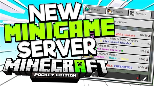 New minigame server in MCPE! (Minecraft Bedrock Edition)