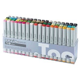 Copic Sketch Set C, Multicoloured, 72 Pens