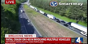 Fatal crash on I-65 N involving multiple vehicles