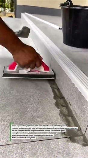 Perfect Tile Edge Finishing Tool #Construction #Tiling #DIY