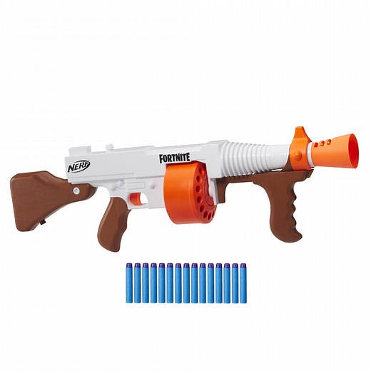 Nerf Fortnite DG Dart Blaster -- 15-Dart Rotating Drum, Pump Action, 15 Official Nerf Darts