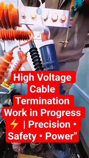 High Voltage Cable Termination Work in Progress ⚡ | Precision • Safety • Power" #power #star #tools