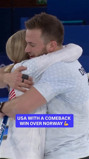 Cory Thiesse and Korey Dropkin pick up the FIRST WIN for Team USA in mixed doubles curling at the #WinterOlympics! 🇺🇸 | NBC Olympics & Paralympics