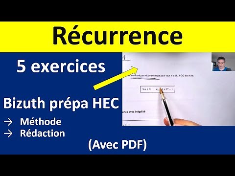 Raisonnement par récurrence : maîtriser la méthode, les exercices et la rédaction en prépa HEC.