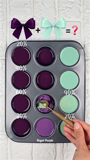 Purple & Sage Color Mixing Ideas 🎨 #colorpalette #colormixing #colormix #satisfying #artshorts #art