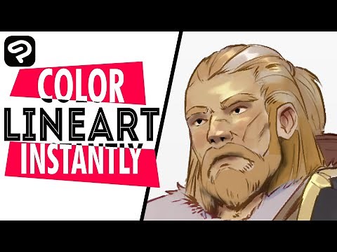 How to Color Line Art (FAST & EASY) | Clip Studio Paint Tutorial