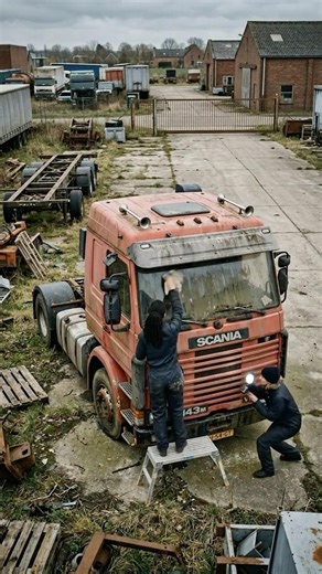Two Women Rescued This Scania 143 V8 Truck. The Result? Epic. 💪🔧 #femaletrucker