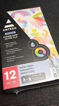 Arteza Pro Series Everblend Ultra Water Pastel Tones 12 Pieces from Dollarama