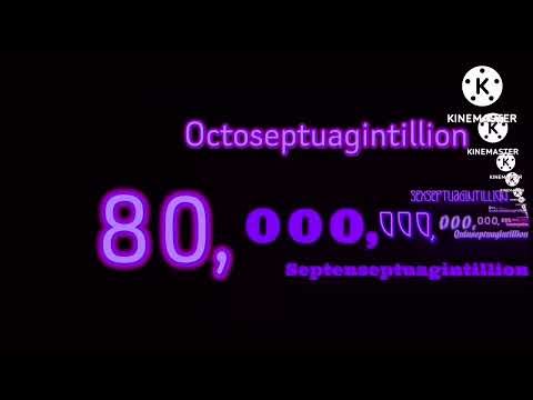 Numbers 0 to 1 Octogintillion (80/100) Centillion (My Version)