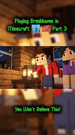 Playing Brookhaven in Minecraft 🏙️✨ Part 3 #shorts #roblox #minecraft #lego #brookhaven