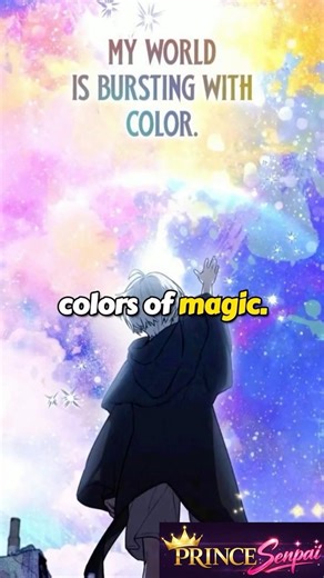 He was born with NO emotions, but 100% MAGIC power 🌈✨#manhwa #shorts