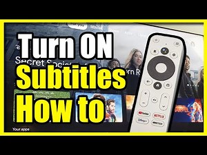 How to Turn On Closed Captions or Subtitles ONN 4k Streaming BOX (Google TV)