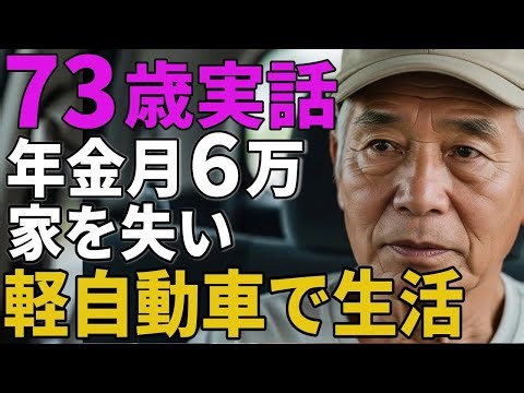 ７３歳男性。年金月６万。家を失い軽自動車での生活を語る