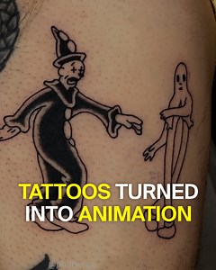 14K views · 56 reactions | With dozens of tattoos, this artist decided to recreate a scene of the classic Betty Boop cartoon | PlayGround + | Facebook