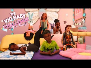 Kids Slumber Party!🎉✨The 100 Baby Challenge with INFANTS!👶🏾🍼 (The Sims 4) #13