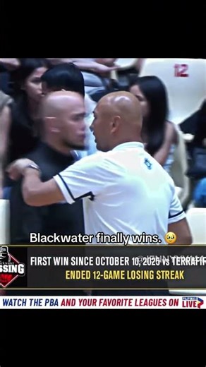 Blackwater finally gets one! First win since Oct. 10, 2025. #pba