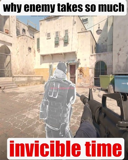 cs 2 #shorts (why enemy has invicible time more than you )