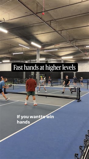 The higher level you get, the more you gotta expect the ball to come back every time. Be ready to counter the point is actually over NOT when you think you’ve hit a winner 🧠 Tag someone who you’d beat in a hands battle | Pickleball Dojo