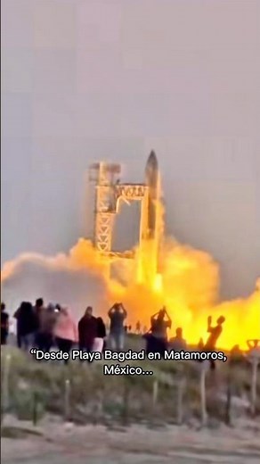 SpaceX launch and return of its rocket from Bagdad Beach in Mexico. #starship #starbase #spacex