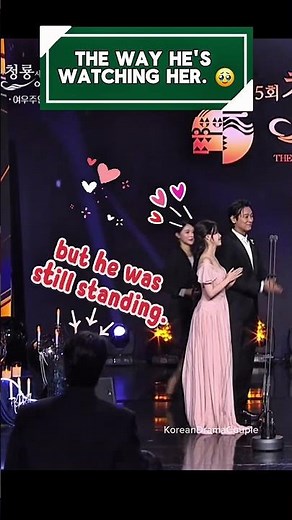 His eyes keep finding her. ✨ IU & Byeon woo Seok #iu #byeonwooseok