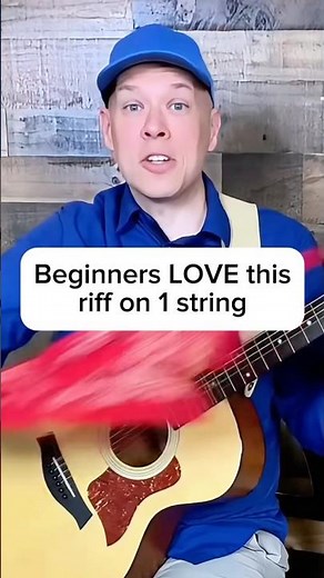 Beginners LOVE this riff on 1 string