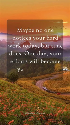🔥 No One Sees Your Hard Work Today... But One Day They Will! 💪✨ #Motivation