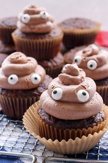 Poop Emoji Cupcakes