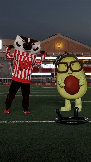 WHOLLY® GUACAMOLE! Ava Cado’s got the guac… Bucky’s got the kick! Game day’s better together — Badgers x Wholly Guacamole | Wisconsin Badgers