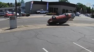 49K views · 528 reactions | Caught on camera: Watch as a car flips over and lands upside down on the sidewalk. 8.wfla.com/2Db025R | WFLA News Channel 8 | Facebook