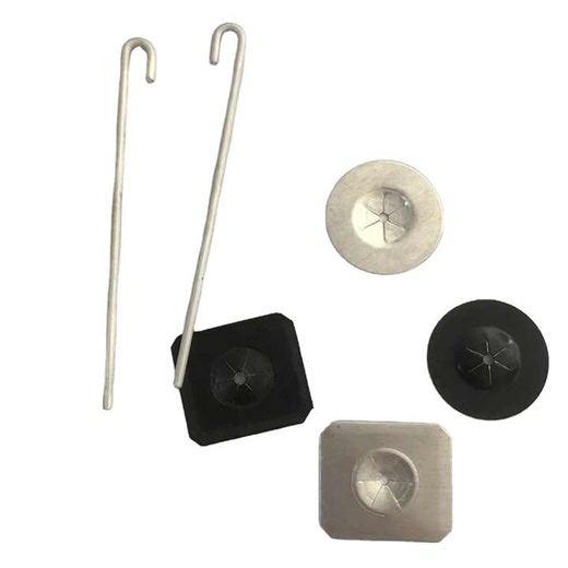 50 Sets Solar Panel  Aluminum Fastener Clips for Attaching Wire Mesh Critter Guard to Solar Panels and Bird Proof Pigeon Fence