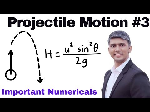 Projectile Motion Numericals 03 || class 11 || Chap 4 || Motion in a Plane || Motion in 2D