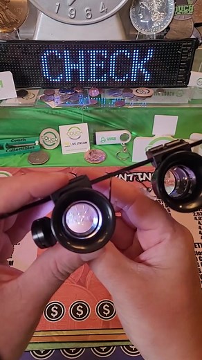 Inspect every coin you have for rare and valuable coins with these magnifier glasses. #magnifyingglass #coins #coinrollhunting #coin #coincollecting #cointok #rarecoins #minterror #numismatics