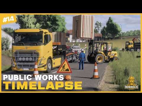🚧 Unexpected Prefab Wall Transport Job | FS25 Pallegney Public Works