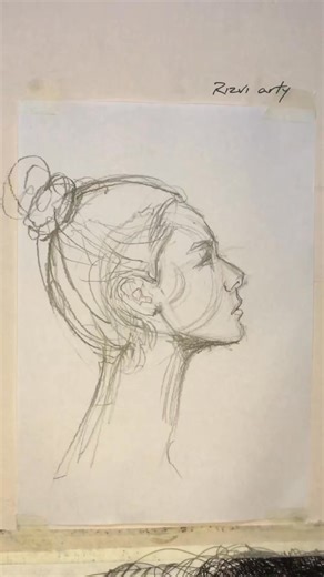 Side face drawing #portrait #drawing #like #follow | Rizviarty | Facebook