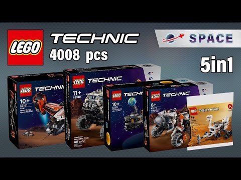All LEGO Technic Space 2024 (5in1)[4008 pcs] Step-by-Step Building Instructions @TopBrickBuilder