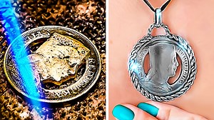 83K views · 1K reactions | How to make original jewelry from coins and old things: | 5-Minute Crafts Men | Facebook