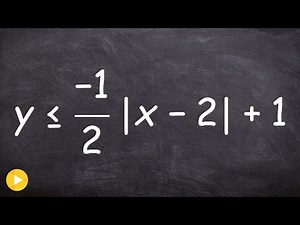 How to graph absolute value inequality by using test points & applying transformation