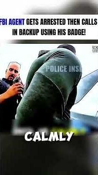 FBI Agent Gets Arrested Then Calls In Backup and Using his badge #FBI#Foryou #shorts #shortsfeeds