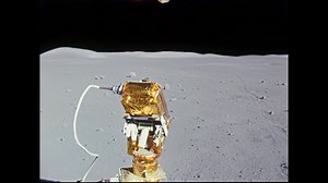 132K views · 2.5K reactions | Footage from the Apollo 15 Lunar Roving Vehicle, captured by Jim Irwin using the 16mm film camera, enhanced by Moonpans using Topaz Video AI and DaVinci Resolve with synchronised mission audio Source Video: Apollo Flight Journal | Moonpans.com | Facebook