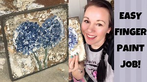 5.6K views · 179 reactions | Ooooo this is a fun one! Painting shabby flowers with your fingers! Here's an easy hydrangea tutorial for you! Enjoy! xo Sonia | Junk Monkey Sonia | Facebook