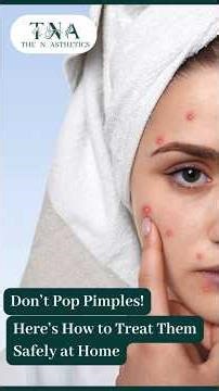 Stop Breaking Pimples! How to Treat Them Safely at Home #skincareroutine #skincare