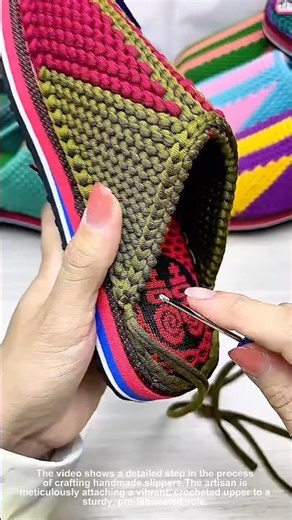 This video shows the details how to knitting crochet shoes tutorial for beginners #handmadeshoes