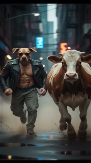 dogs vs cow racing 🇳🇪🇳🇪🇳🇪#cow #dogs #race