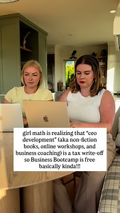 50K views · 19 reactions | fun fact: when you’re a business owner (or soon-to-be business owner), any time you invest in learning something new is a tax write-off! @malloryrowan and I are teaching you step by step how to start and grow a business from scratch (or how to get unstuck in your side hustle!) comment BOOTCAMP below to join us — price increases 40% this Friday! | Her First $100K | Facebook