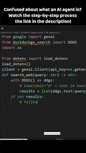Build Your First AI Agent in 5 Minutes | Agentic AI Course | Python project