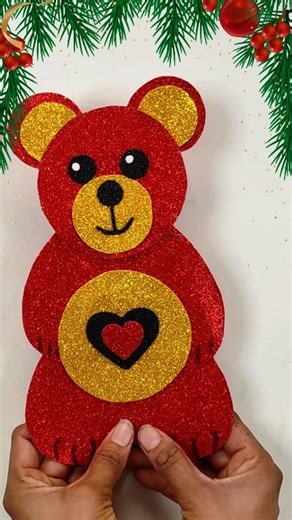 diy teddy bear gift ideas for valentine’s day #valentinesday #diy #roomdecor #shorts #art | My Arts & Crafts
