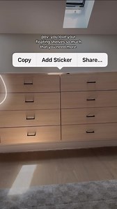 Can you ever have enough floating shelves?! #diy #shelving #renovation #closet #builder | Modular Closets