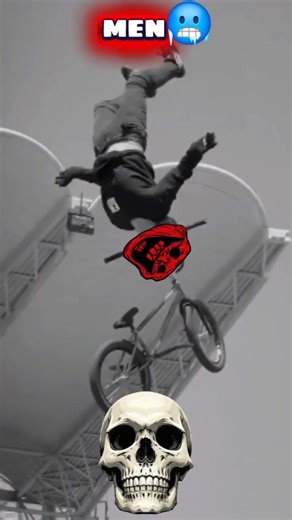 Men are CRAZY 💀 #bmx #bike #stunts #edit #shorts